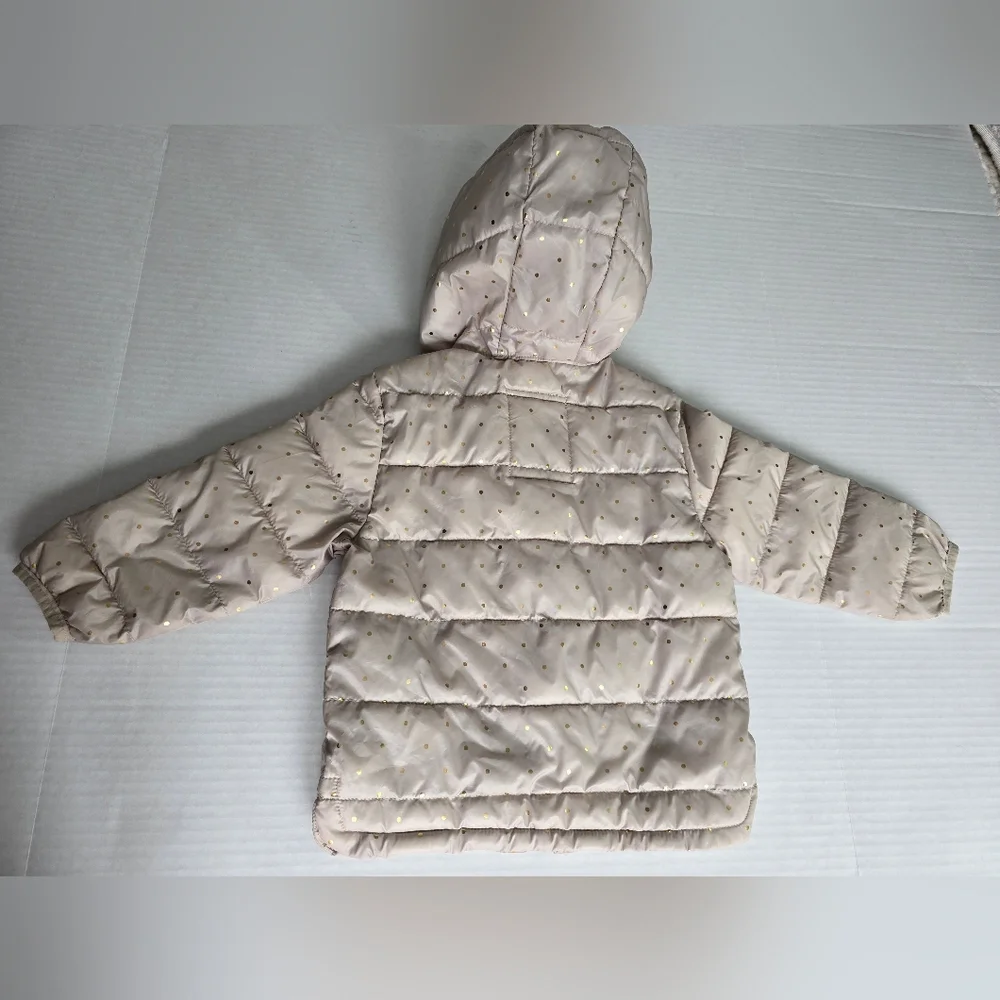 GAP Kids Unicorn Puffer Jacket - Beige